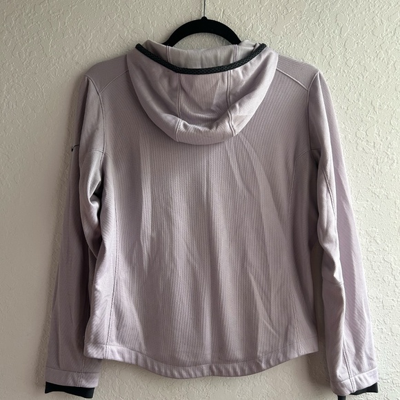 Nike Jacket Womens XS Extra Small Lilac Full Zip Dri Fit Hooded Running Retro - Picture 8 of 11